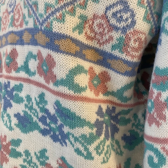 Dana Scott Vintage USA Cottage Core Acrylic Sweater - Picture 5 of 9